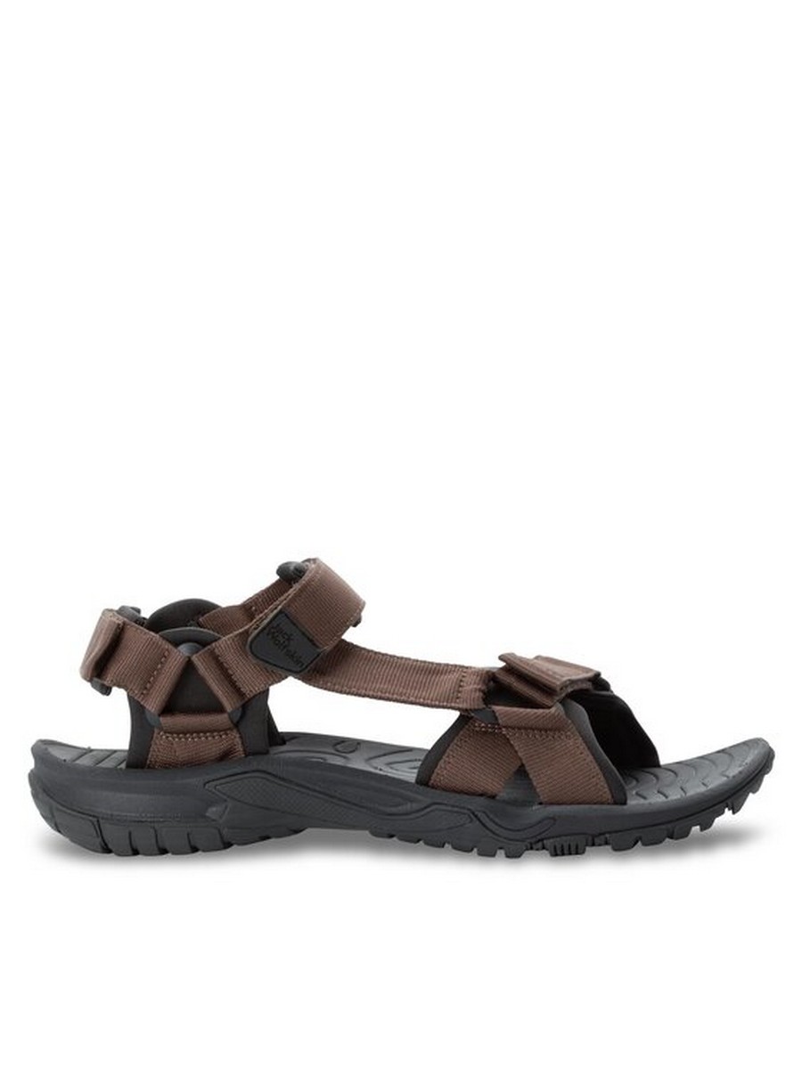 

Сандалии мужские Jack Wolfskin Lakewood Ride Sandal M 4019021 коричневые 39.5 EU, Коричневый, Lakewood Ride Sandal M 4019021