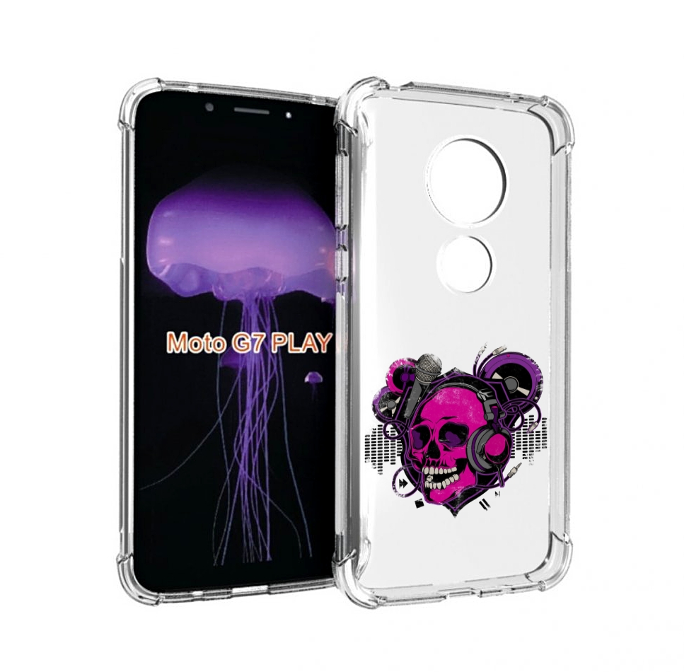 

Чехол MyPads череп 1 для Motorola Moto G7 Play, Прозрачный, Tocco