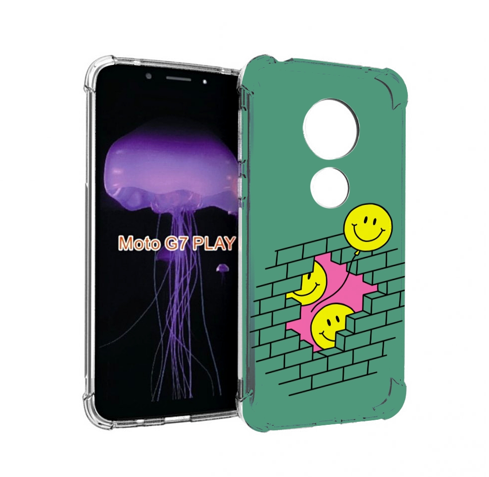

Чехол MyPads шарики в стене для Motorola Moto G7 Play, Прозрачный, Tocco
