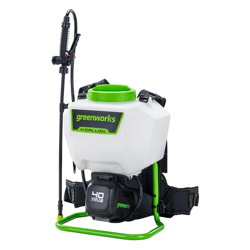 

Опрыскиватель GREENWORKS G40BPS, аккумуляторный, ранцевый, 15л, белый/зеленый 5300007, Опрыскиватель GREENWORKS G40BPS, аккумуляторный, ранцевый, 15л, белый/зеленый [5300007]