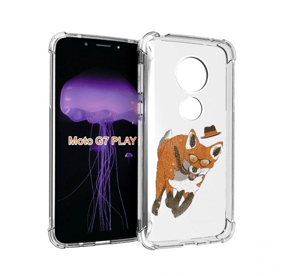 

Чехол MyPads шустрый лис для Motorola Moto G7 Play, Прозрачный, Tocco
