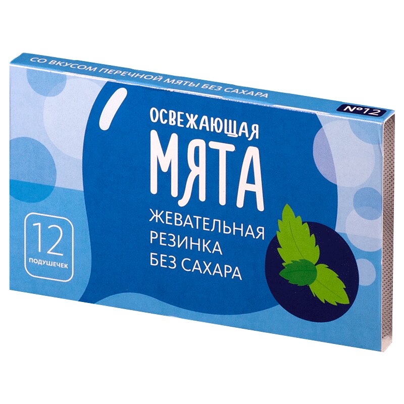 

Резинка жевательная PL б/сахара Мята Перечная №12