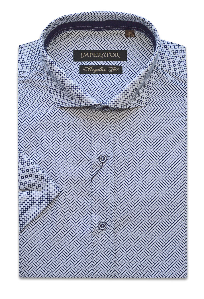 

Рубашка мужская Imperator Twist 17-k синяя 44/178-186, Синий, Twist 17-k