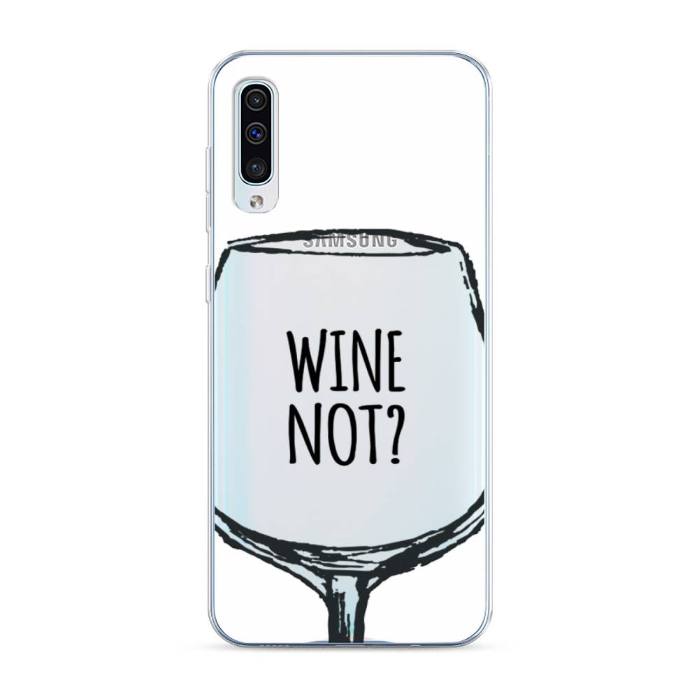 

Чехол на Samsung Galaxy A30s "Wine not white", Белый, 28850-6