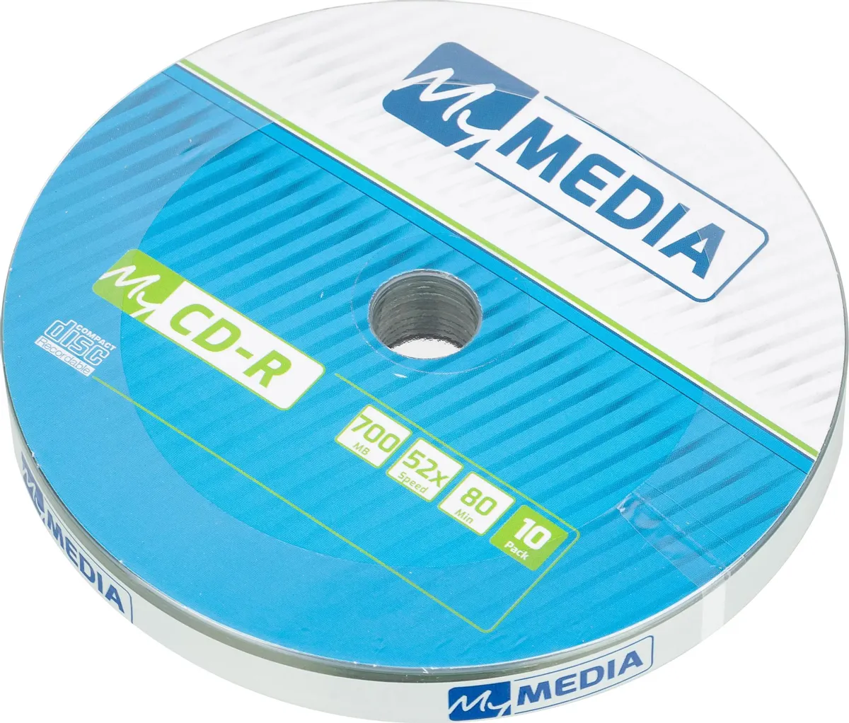 

Оптический диск CD-R MYMEDIA 700МБ 52x, 10шт., pack wrap 69204, Оптический диск CD-R MYMEDIA 700МБ 52x, 10шт., pack wrap [69204]