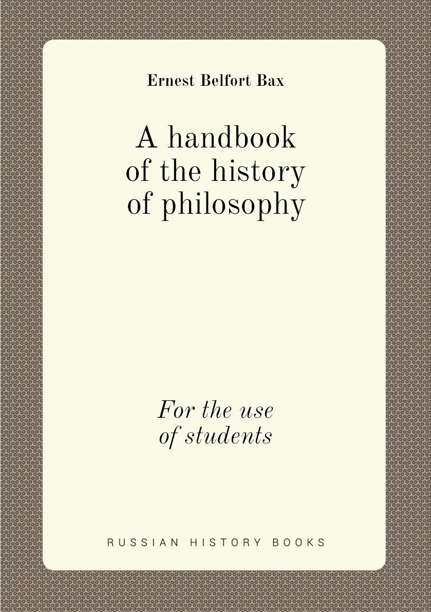 

A handbook of the history of philosophy