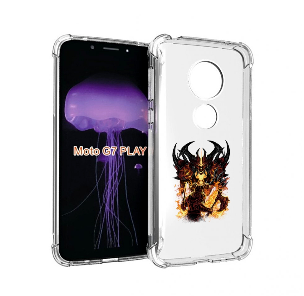 

Чехол MyPads демон shadow fiend для Motorola Moto G7 Play, Прозрачный, Tocco