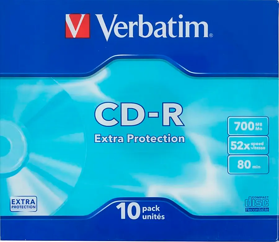 

Оптический диск CD-R VERBATIM 700Мб 52x, 10шт., slim case 43415, Оптический диск CD-R VERBATIM 700Мб 52x, 10шт., slim case [43415]