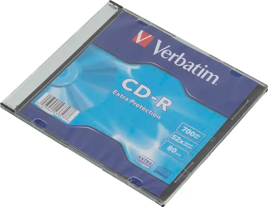 

Оптический диск CD-R VERBATIM 700Мб 52x, 1шт., slim case 43347, Оптический диск CD-R VERBATIM 700Мб 52x, 1шт., slim case [43347]