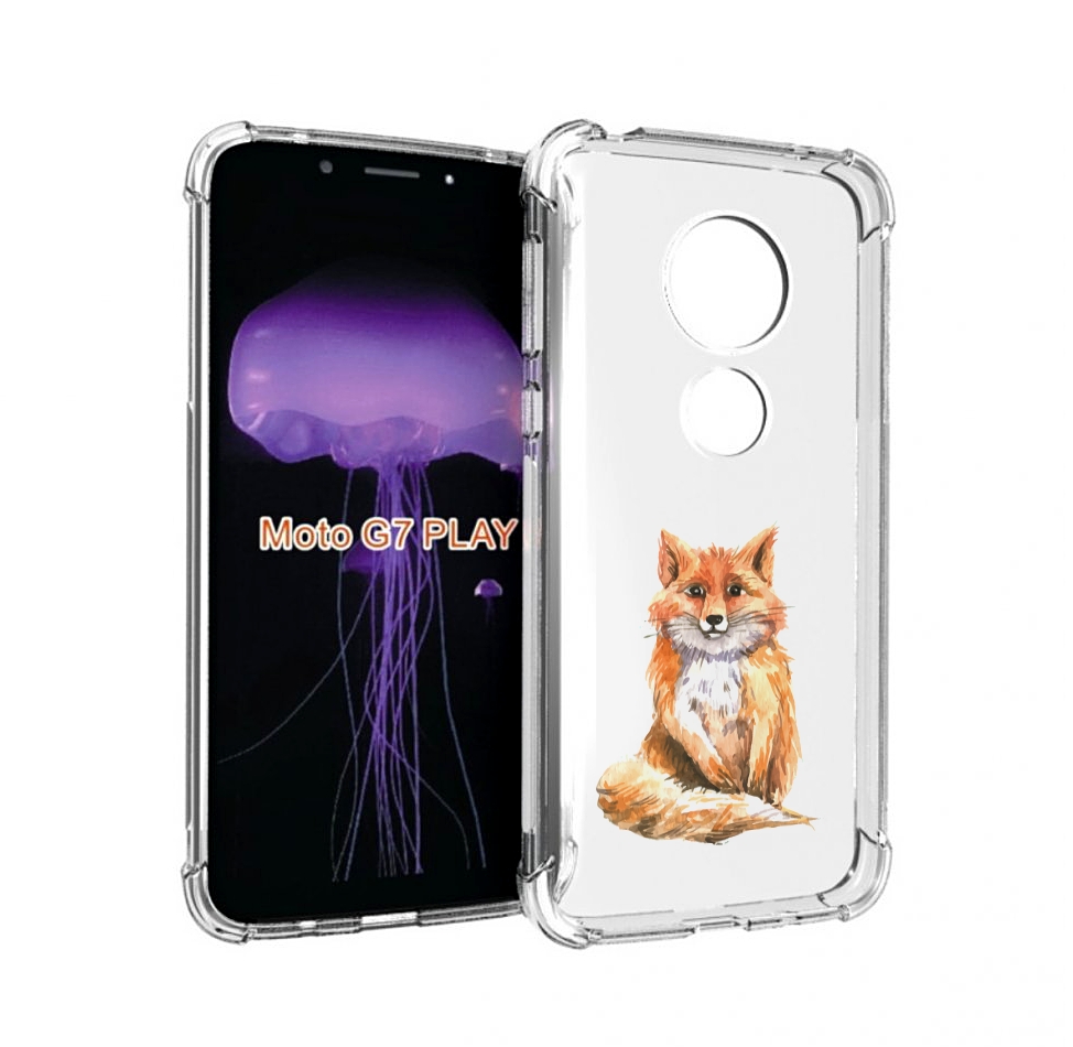 

Чехол MyPads детская лиса для Motorola Moto G7 Play, Прозрачный, Tocco