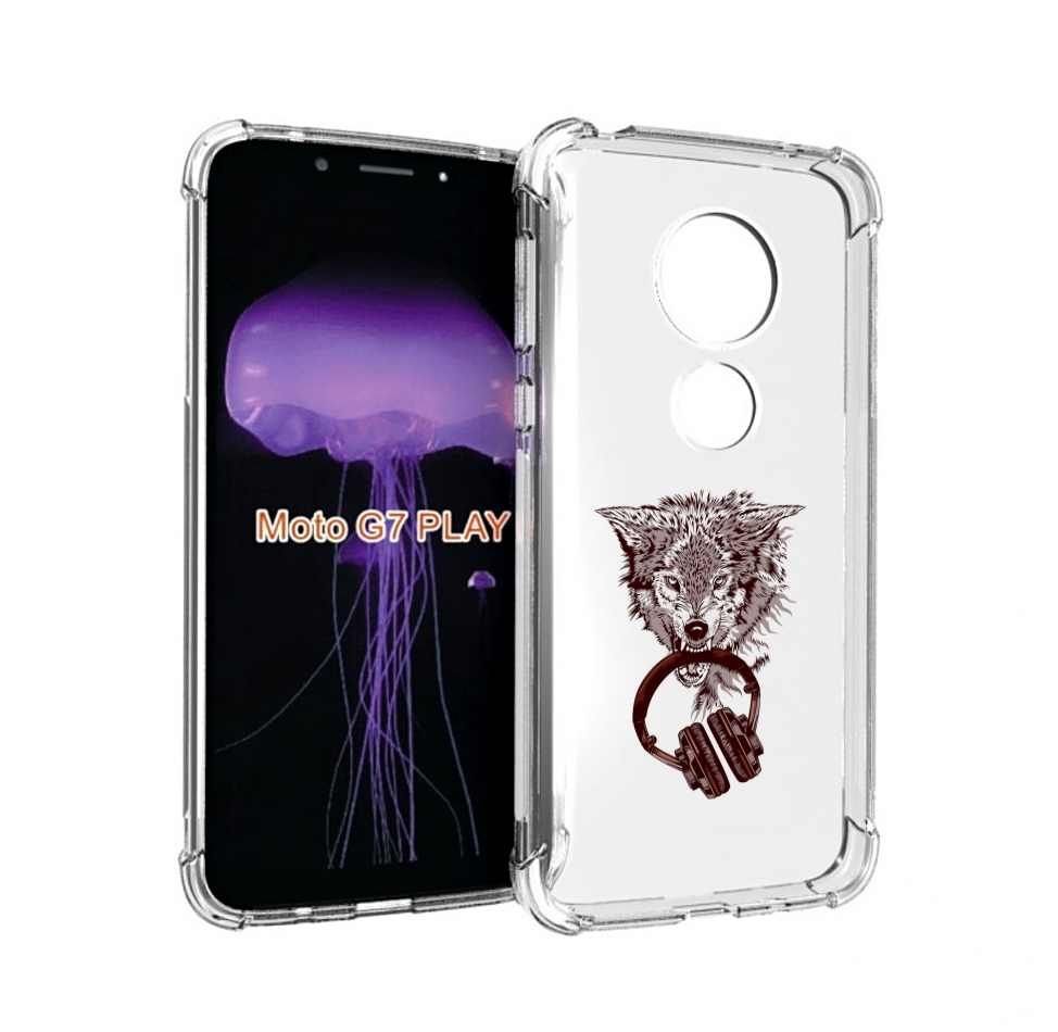 

Чехол MyPads дикий волк для Motorola Moto G7 Play, Прозрачный, Tocco
