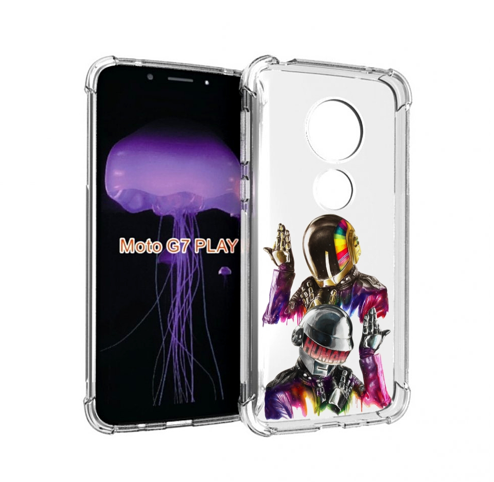 

Чехол MyPads диско космонавты для Motorola Moto G7 Play, Прозрачный, Tocco