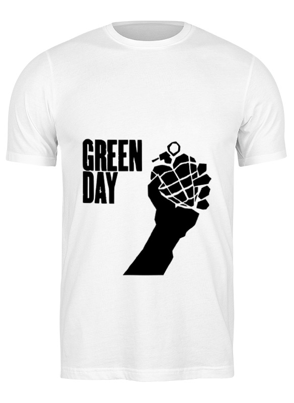 

Футболка мужская Printio Green day белая XL, Белый, Green day