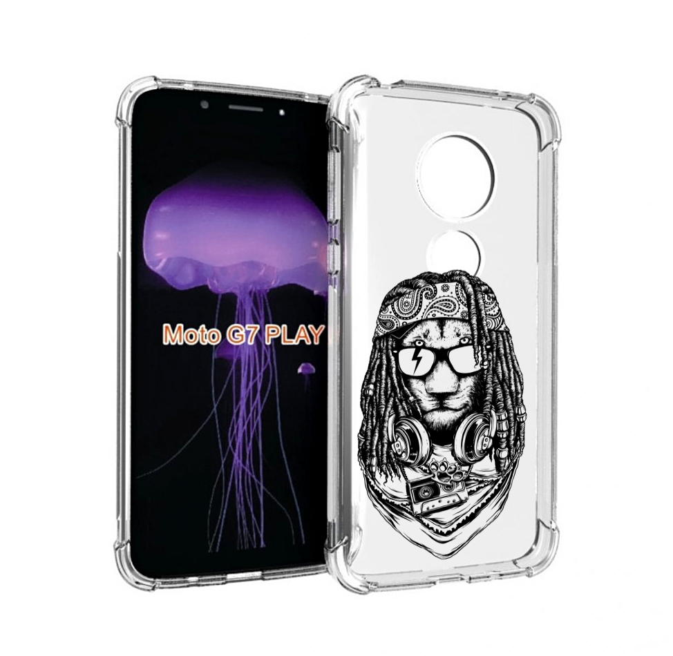 

Чехол MyPads дреды льва для Motorola Moto G7 Play, Прозрачный, Tocco