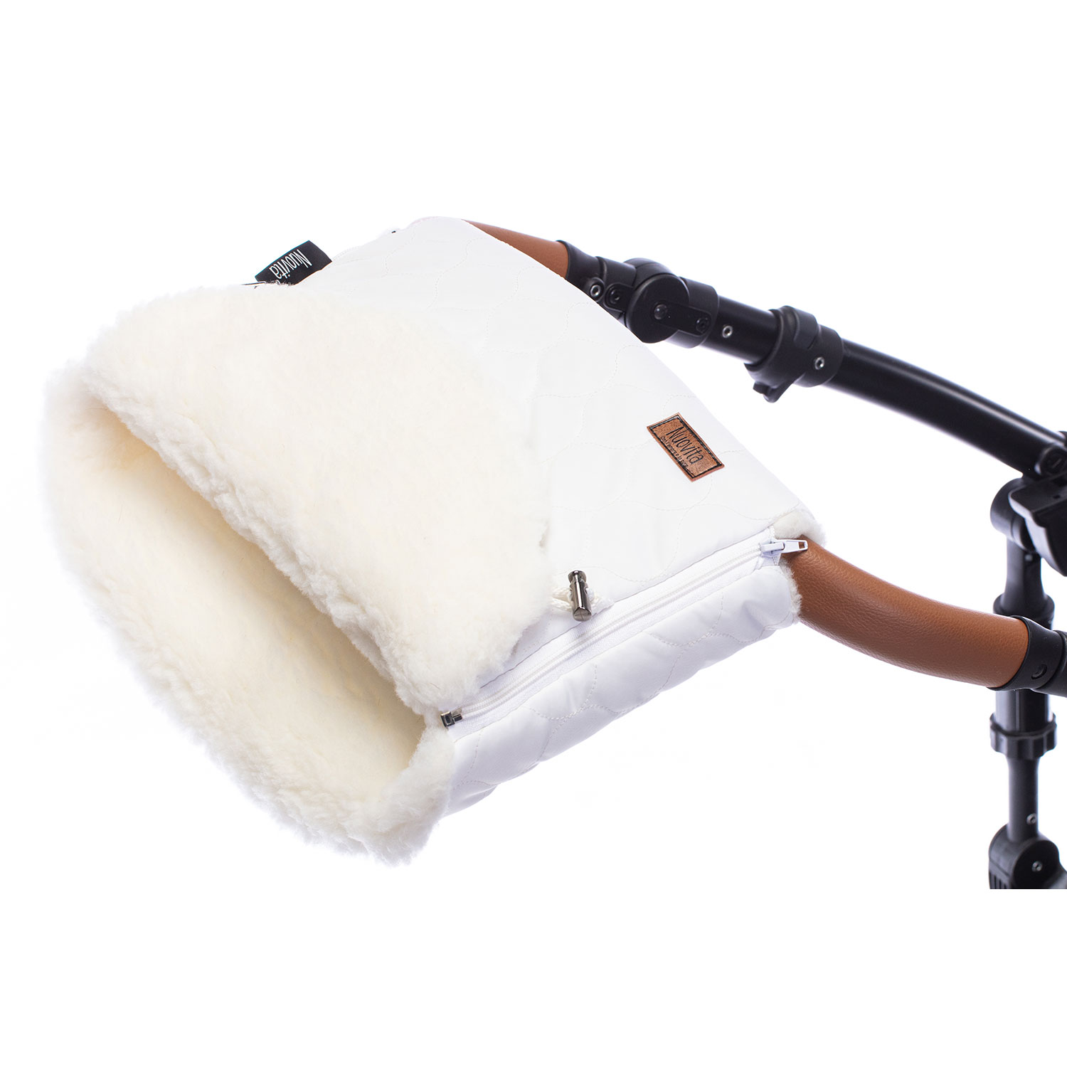 Муфта меховая для коляски Nuovita Polare Bianco белый меховая повязка aswery arsta белый