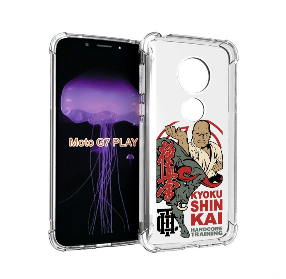 

Чехол MyPads единоборства рисунок для Motorola Moto G7 Play, Прозрачный, Tocco
