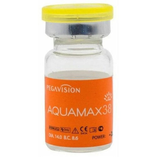 

Контактные линзы AQUAMAX 38 1 линза R 8,6 SPH +1,00