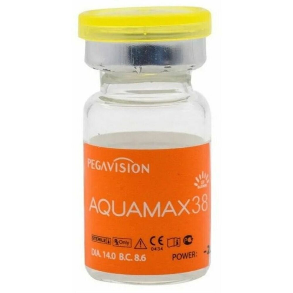 Контактные линзы AQUAMAX 38 1 линза R 86 SPH 150 450₽