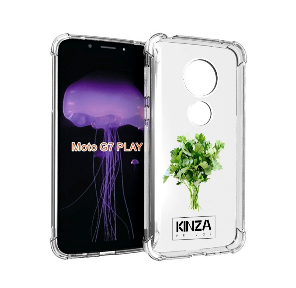 

Чехол MyPads Бренд Кинза для Motorola Moto G7 Play, Прозрачный, Tocco