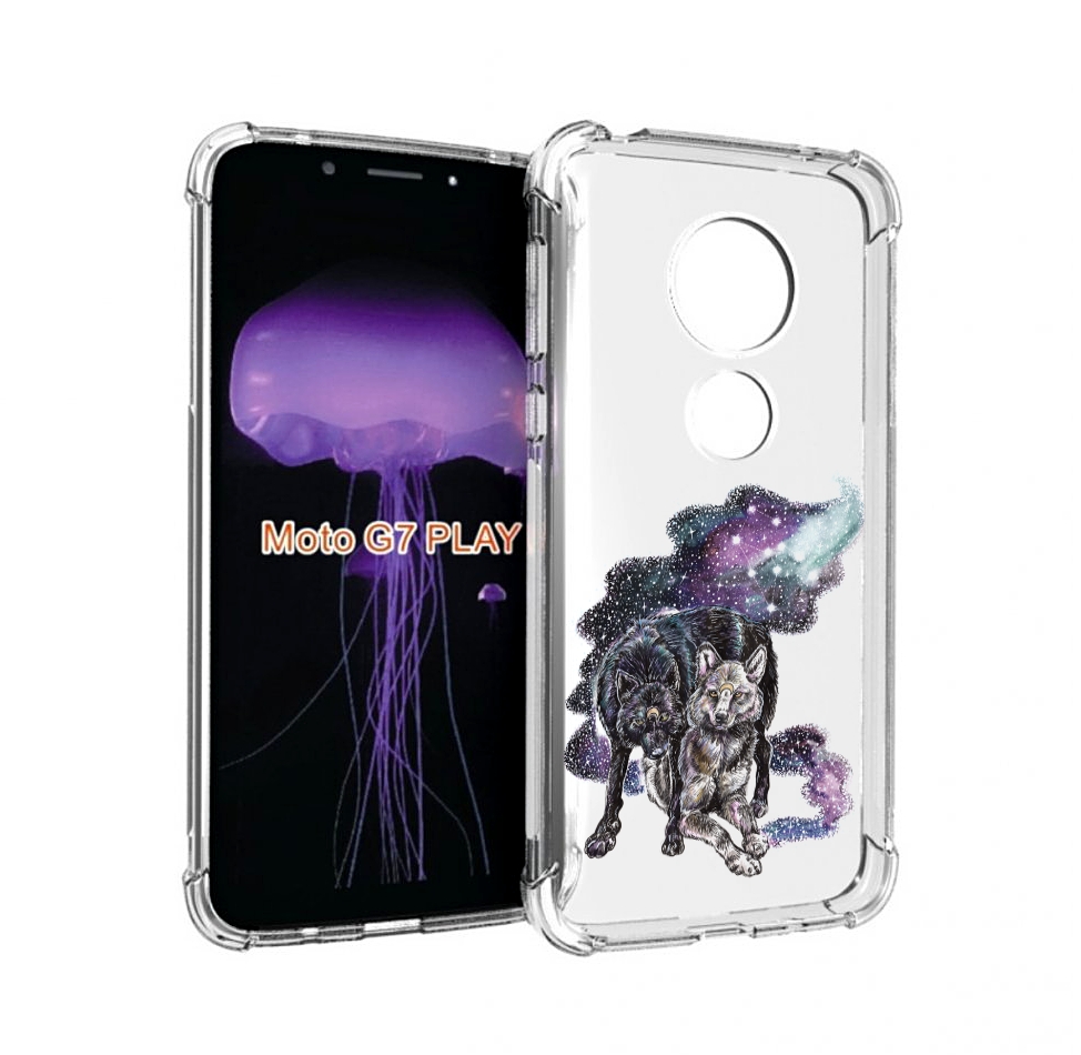 

Чехол MyPads звездные волки для Motorola Moto G7 Play, Прозрачный, Tocco