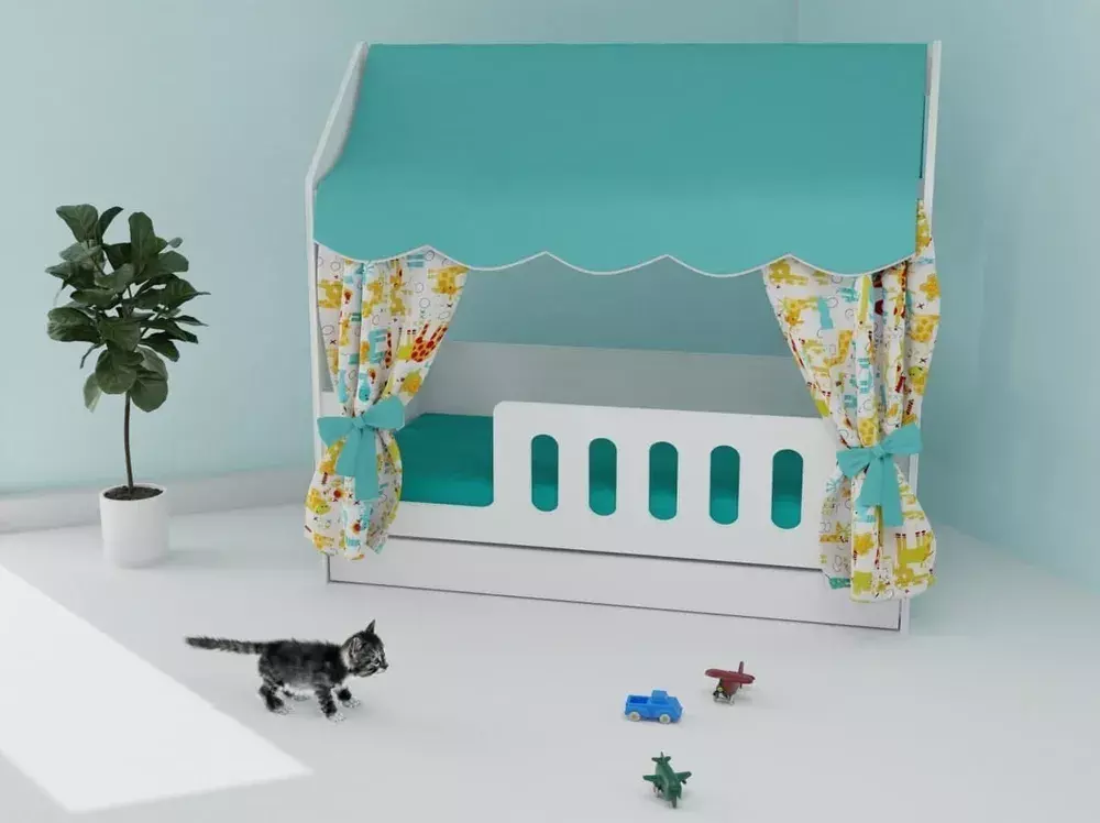 Кровать детская 85х163.5х155 см, БазисВуд 