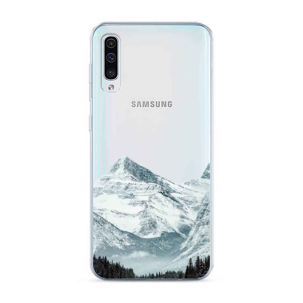 

Чехол на Samsung Galaxy A30s "Горы арт 1", Белый;зеленый, 28850-2