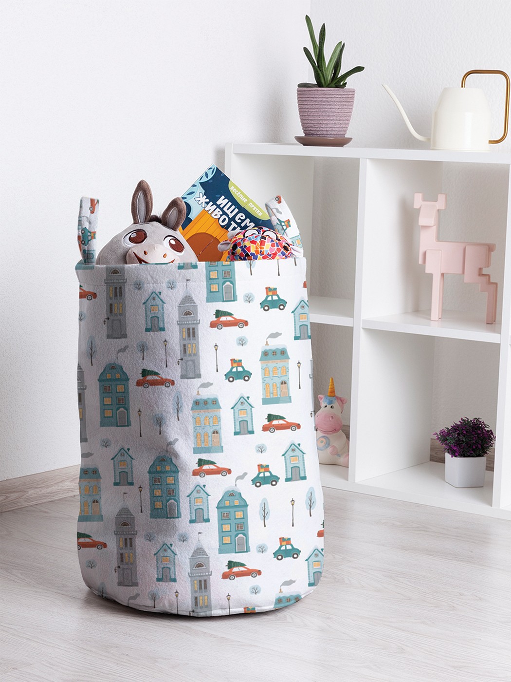 

Корзина для игрушек JoyArty 35x50 см toba_303160_M, Серый