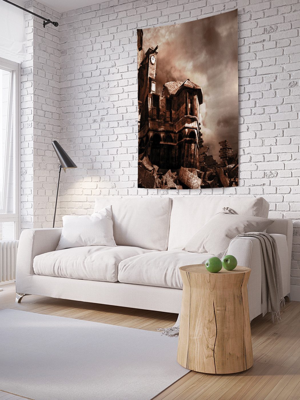 

Вертикальное фотопанно на стену JoyArty Мрачные руины 100x150 см, Мрачные руины