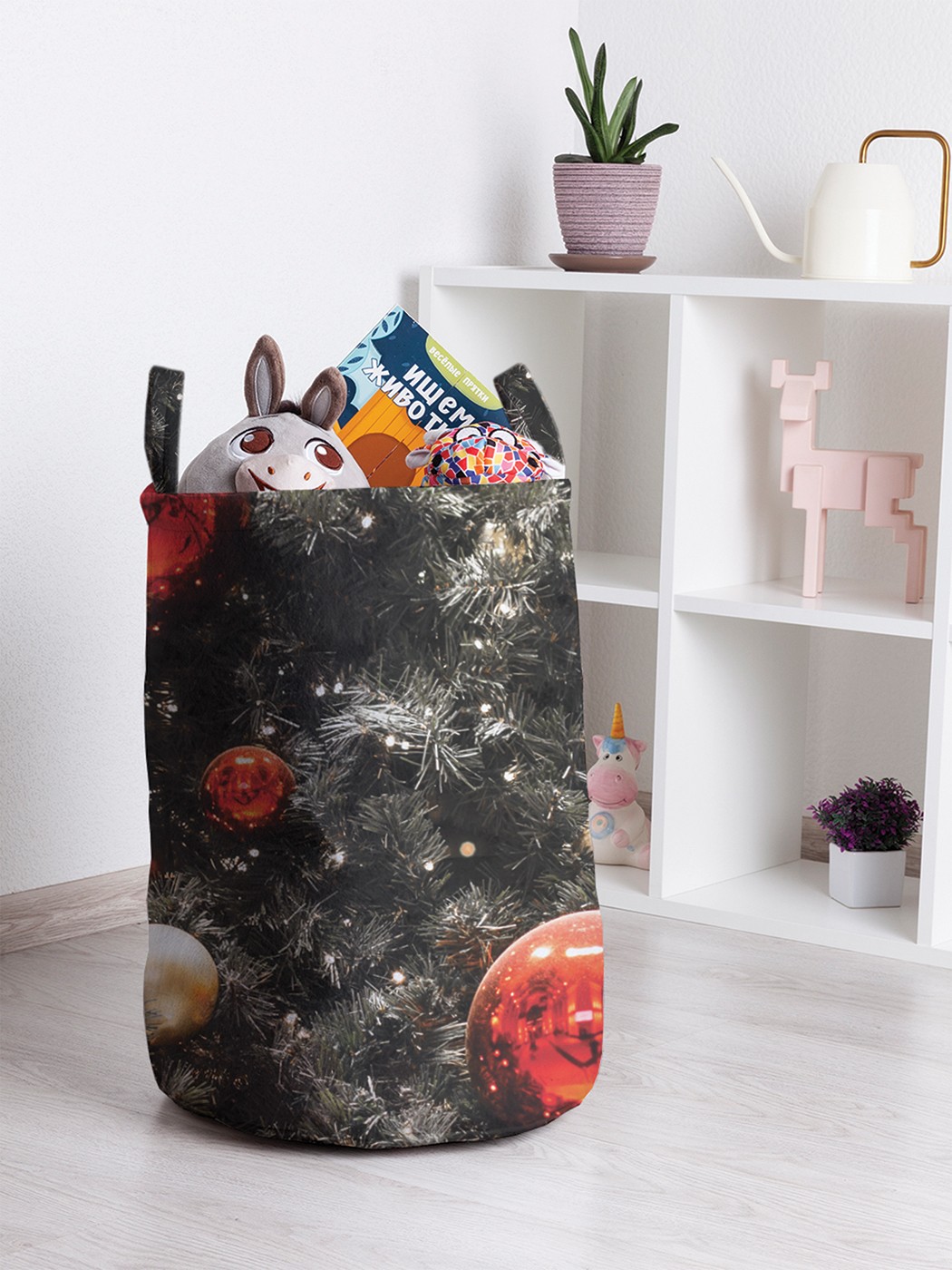 

Корзина для игрушек JoyArty 35x50 см toba_380821_M, Серый