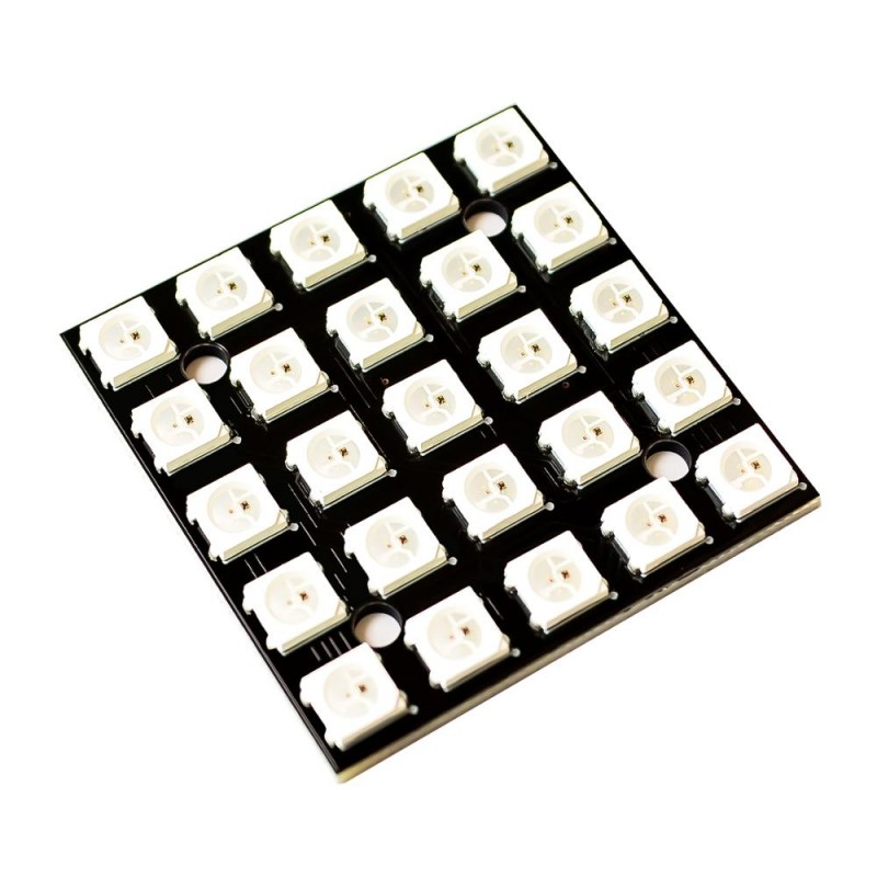 

Модуль из 25 RGB светодиодов WS2812 5x5, Черный;белый