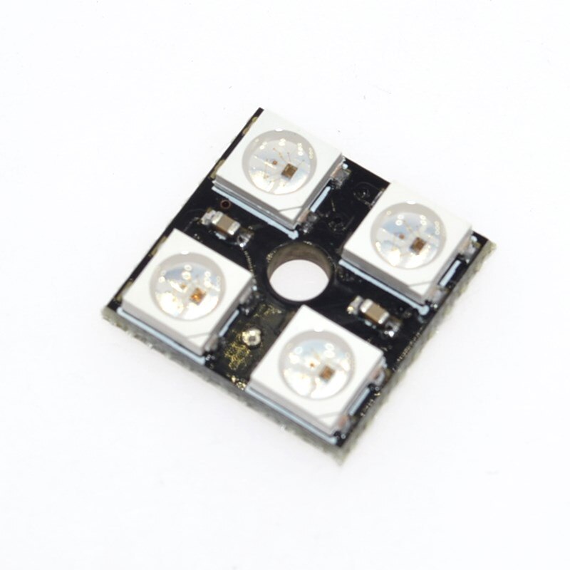 

Модуль из 4 RGB светодиодов WS2812 2x2, Черный;белый
