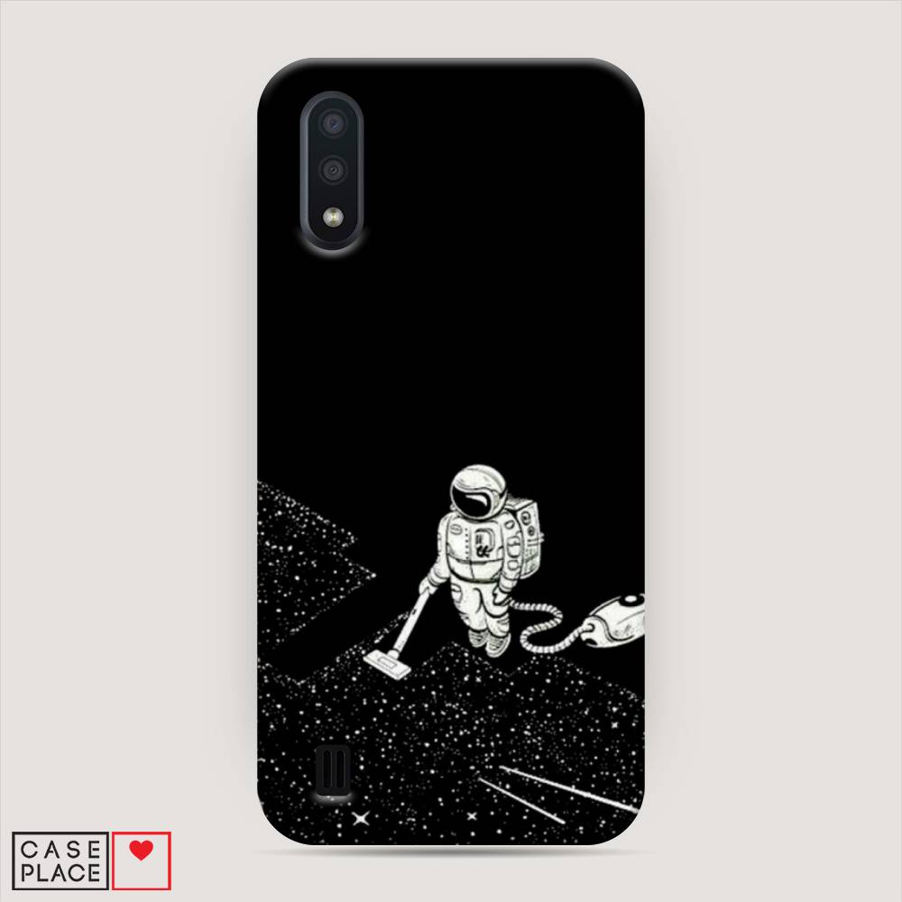 

Пластиковый чехол "Космонавт с пылесосом" на Samsung Galaxy A01