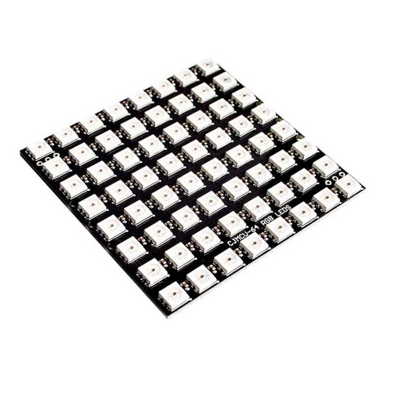 

Модуль из 64 RGB светодиодов WS2812 8x8, Белый