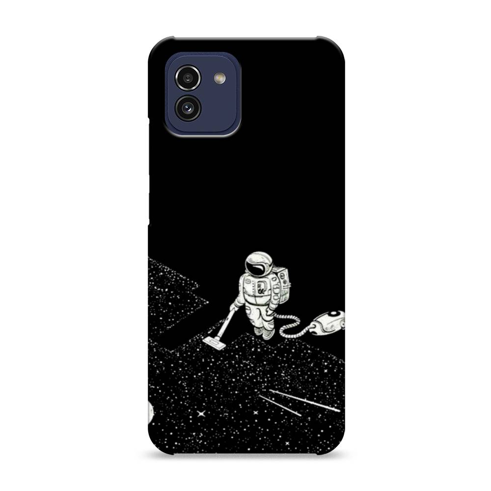 

Пластиковый чехол "Космонавт с пылесосом" на Samsung Galaxy A03, 2104920-3