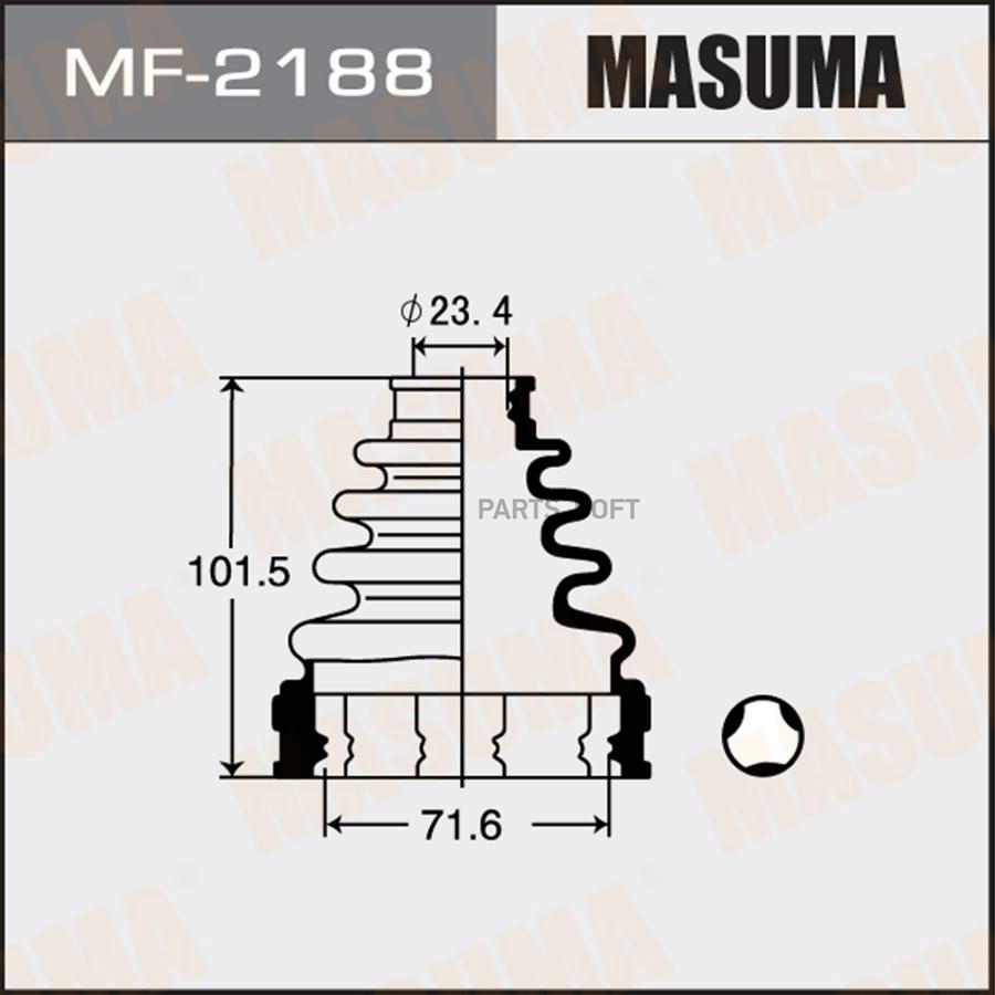 

MASUMA 'MF2188 Пыльник ШРУСа TOYOTA CAMRY ACV3#/MCV3# 01-06 1шт