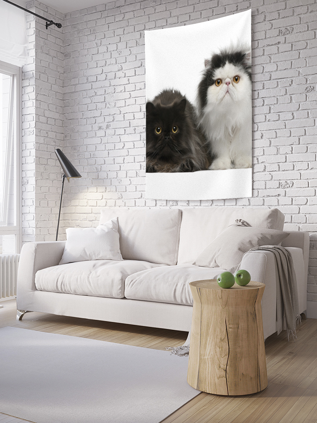 

Вертикальное фотопанно на стену JoyArty Пушистые коты 100x150 см, Пушистые коты