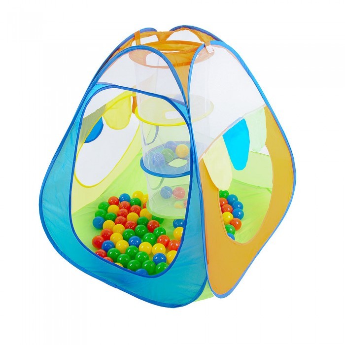 Игровой домик-палатка Calida Конус, корзина + 100 шаров