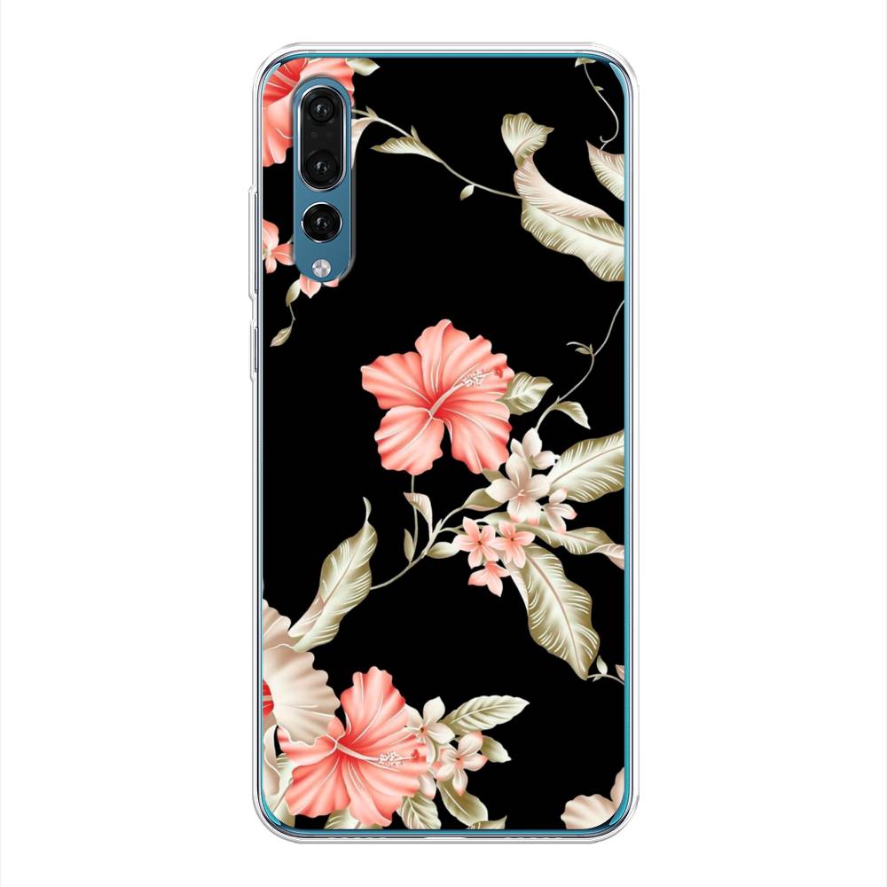 

Чехол Awog на Huawei P20 Pro "Цветы для черном", Черный;розовый, 65050-8