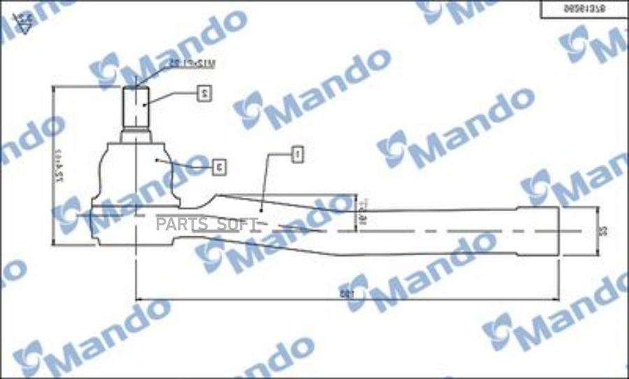 

Наконечник Рулевой L Mando Dsa020621 Mando арт. DSA020621