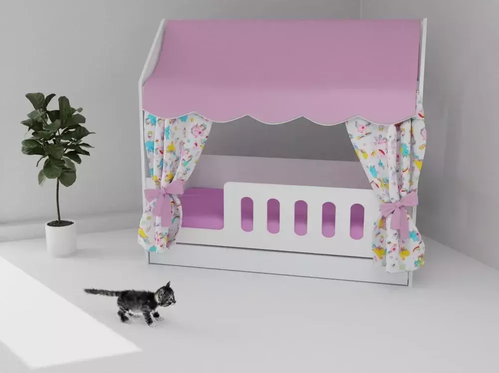 Кровать детская 85х163.5х155 см, БазисВуд 