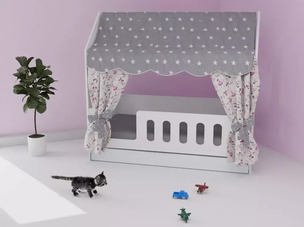 Кровать детская 85х163.5х155 см, БазисВуд 