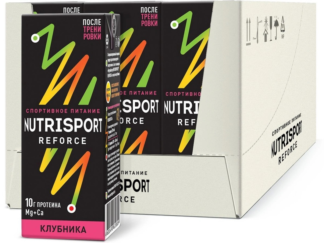 

Восстановительный напиток Nutrisport Reforce 18 x 200 мл, клубника