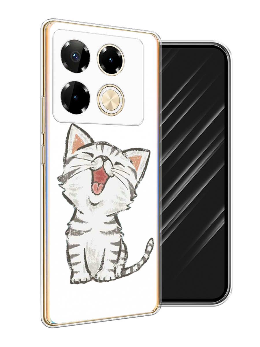 

Чехол Awog на Infinix Note 40 Pro "Котенок рисованный", Серый;белый, 3105750-1