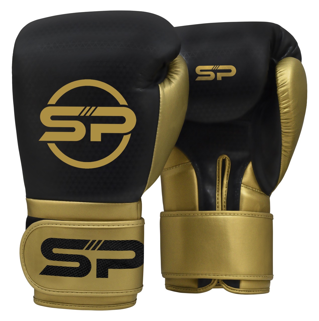 Боксерские перчатки для спаррингов SP PSTL2 Черный/Желтый (12 унций)