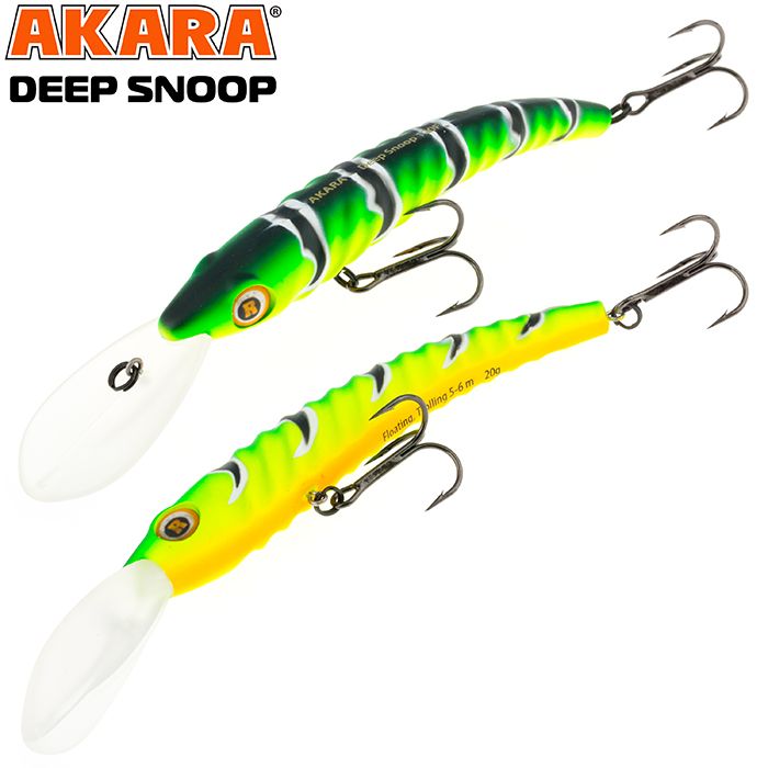 

Воблер Akara Deep Snoop 120F 20 гр 5/7 oz 4,7 in A107, Разноцветный, Deep Snoop