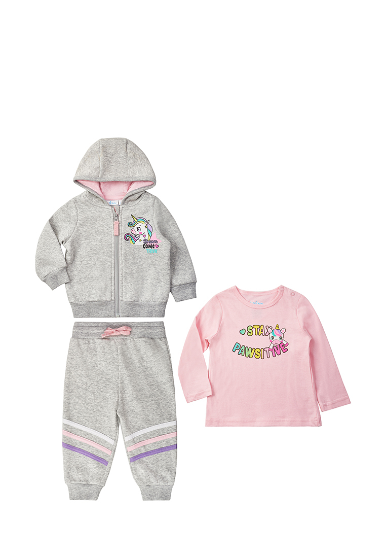 Комплект одежды Kari Baby AW23B04803502 серый розовый 74 999₽