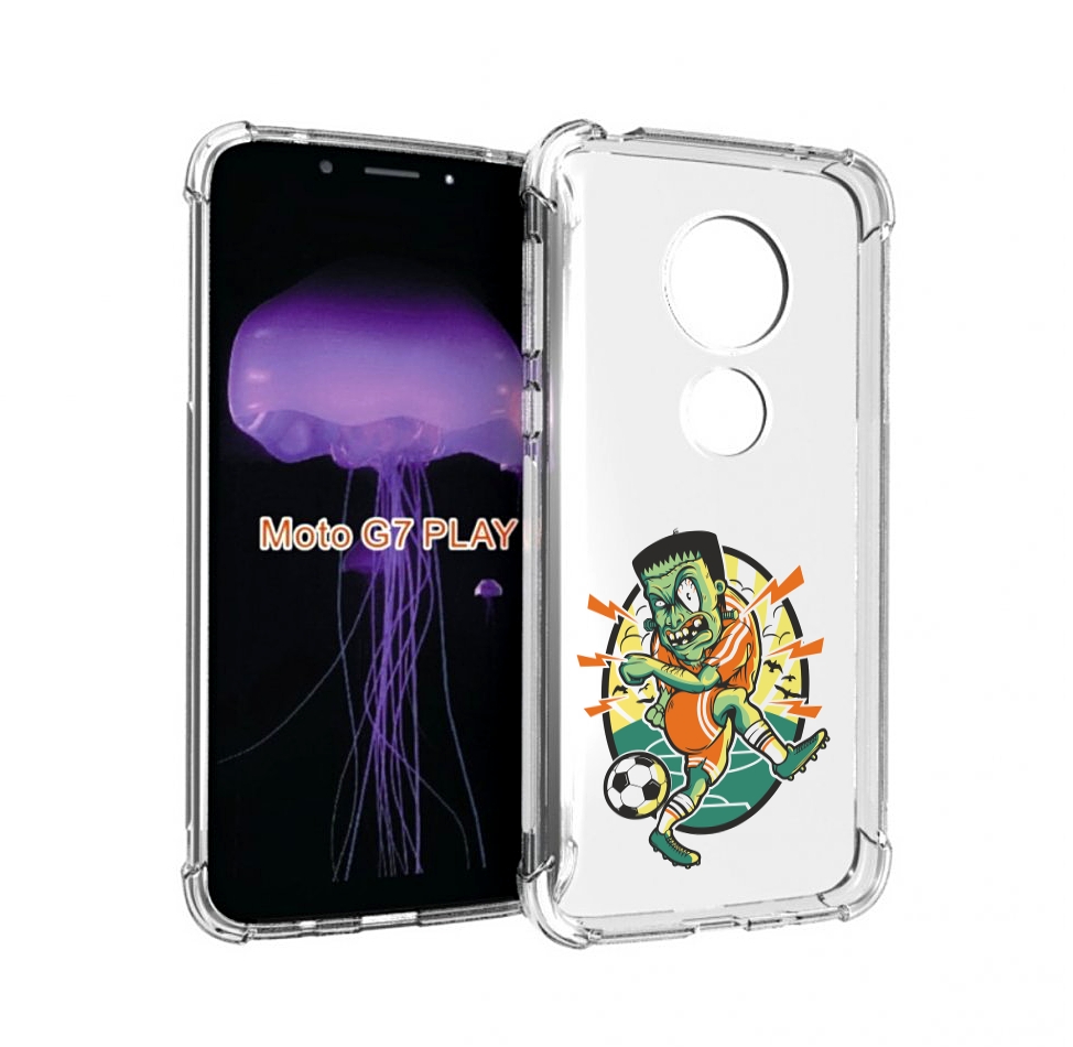 

Чехол MyPads зомби футболист для Motorola Moto G7 Play, Прозрачный, Tocco