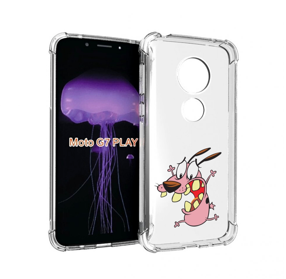 

Чехол MyPads зубастый бобик для Motorola Moto G7 Play, Прозрачный, Tocco
