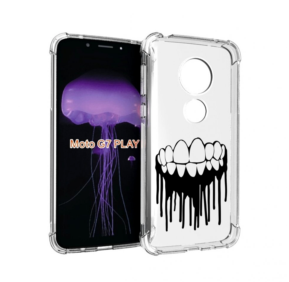 

Чехол MyPads зубы для Motorola Moto G7 Play, Прозрачный, Tocco