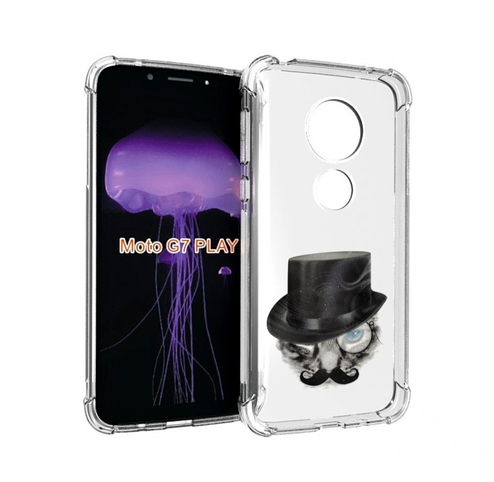 

Чехол MyPads интелегентный кот для Motorola Moto G7 Play, Прозрачный, Tocco